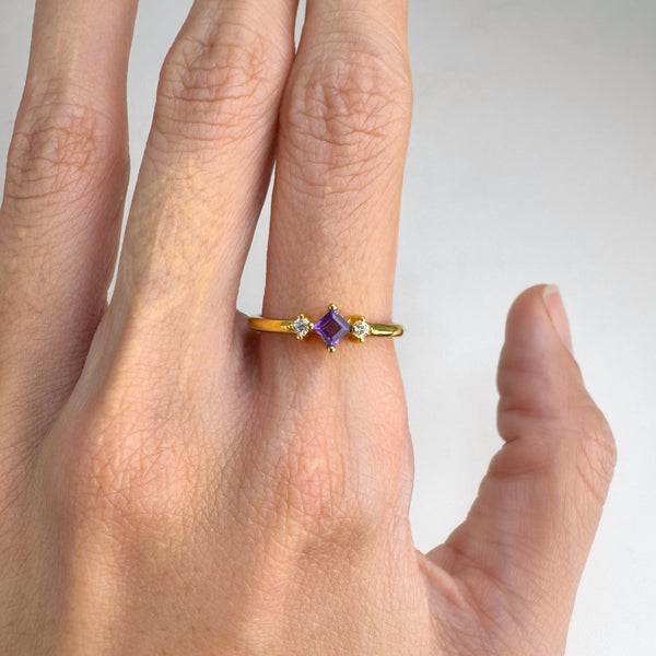 Cassidy Purple Amethyst Ring