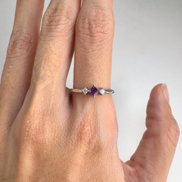 Heather Purple Amethyst Ring