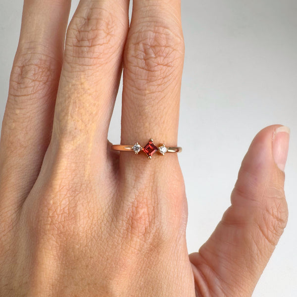 Simone Red Garnet Ring