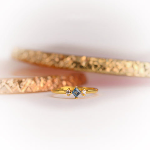 Cassidy London Blue Topaz Ring