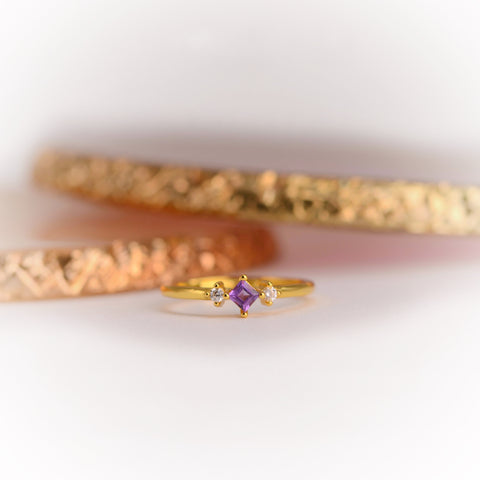 Cassidy Purple Amethyst Ring