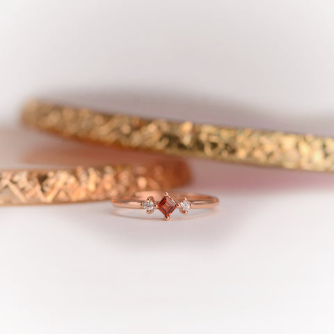 Simone Red Garnet Ring