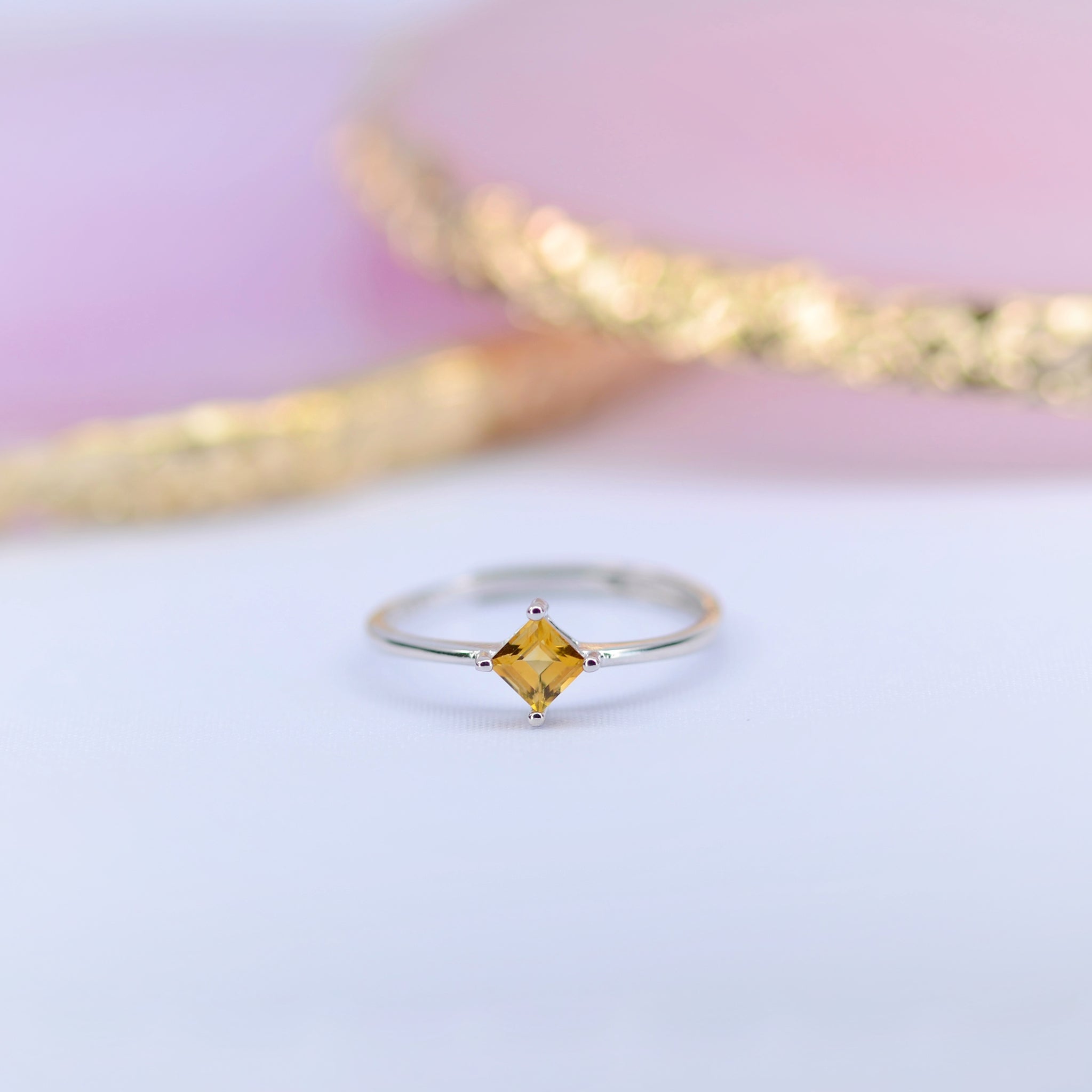 Minerva Citrine Ring