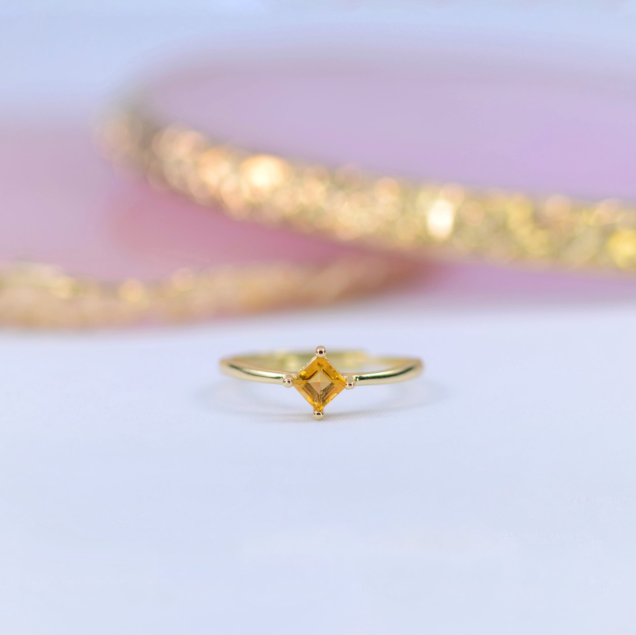 Calie Citrine Ring