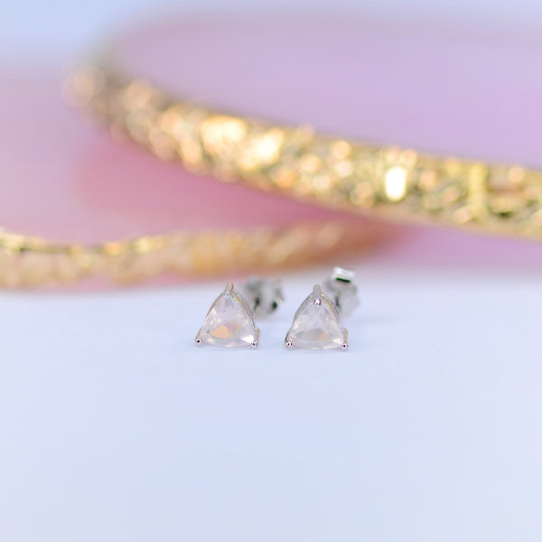 Victoria Rose Quartz Studs