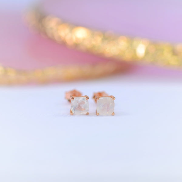 Maia Moonstone Studs