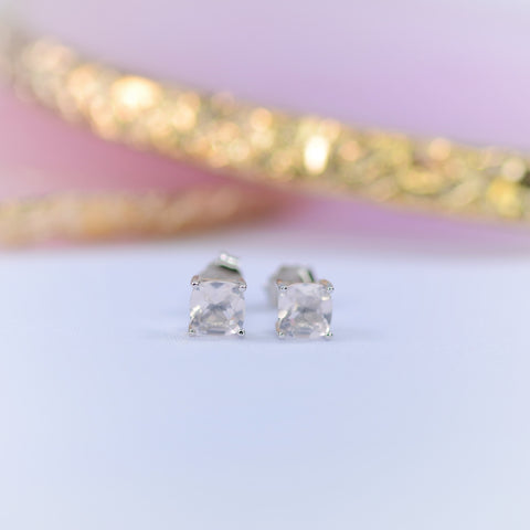 Thalia Rose Quartz Studs