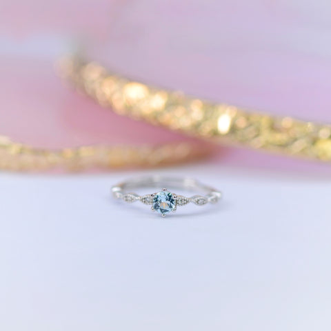Charlotte Blue Topaz Ring