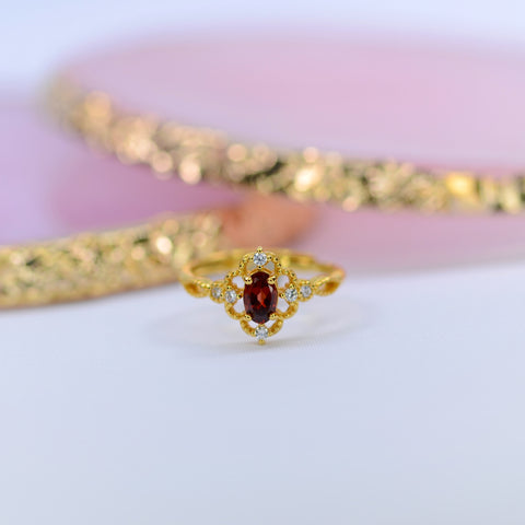 Olivia Garnet Ring