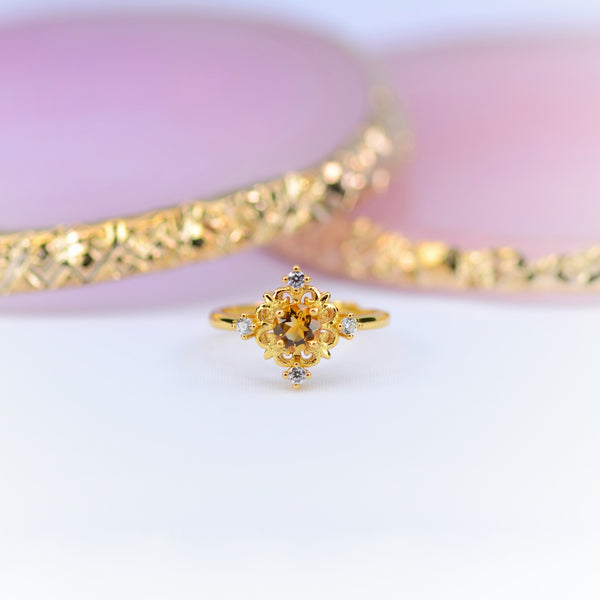 Zoe Citrine Ring