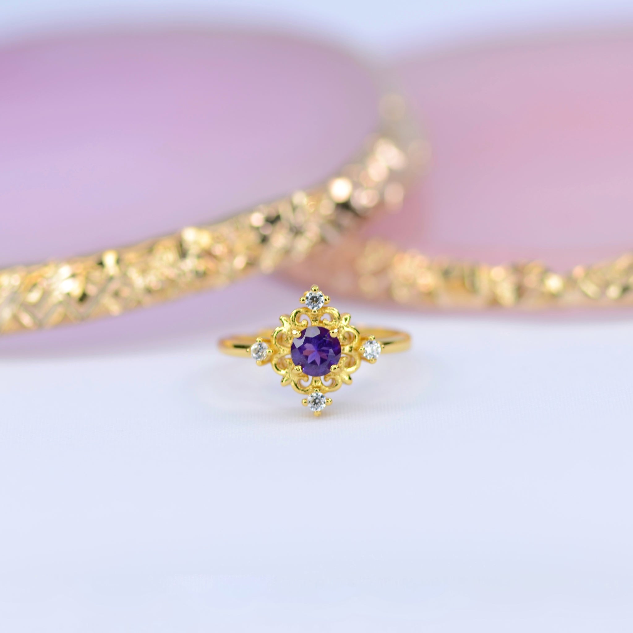 Zoe Amethyst Ring