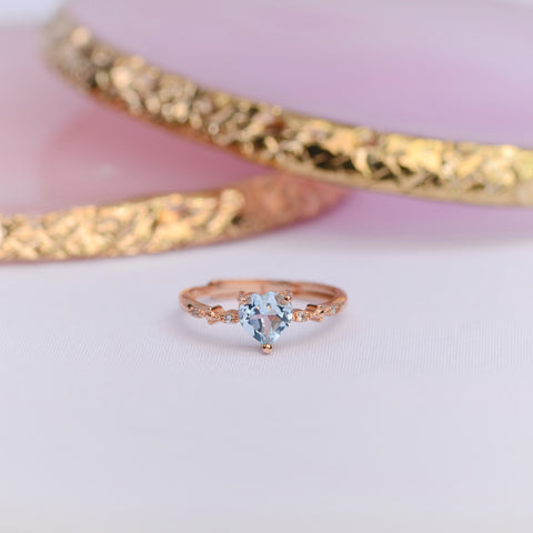 Aphrodite Blue Topaz Ring