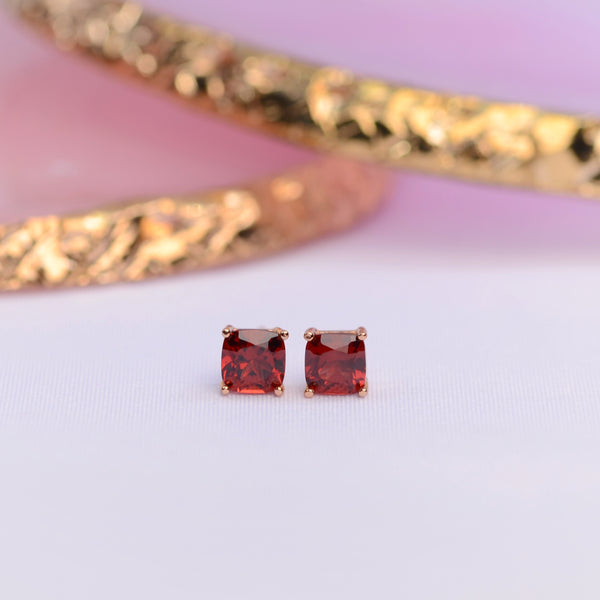 Maia Garnet Studs