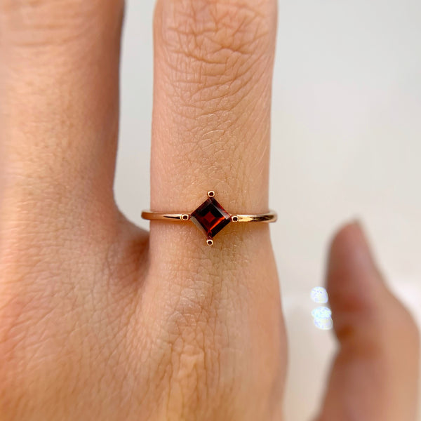 Athena Garnet Ring