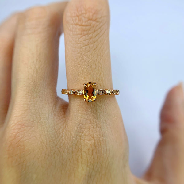 Eve Citrine Ring