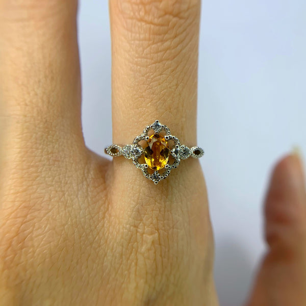 Amalia Citrine Ring