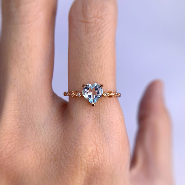 Aphrodite Blue Topaz Ring