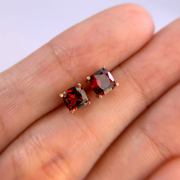 Maia Garnet Studs