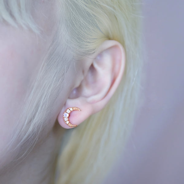 Ariana Moonstone Studs