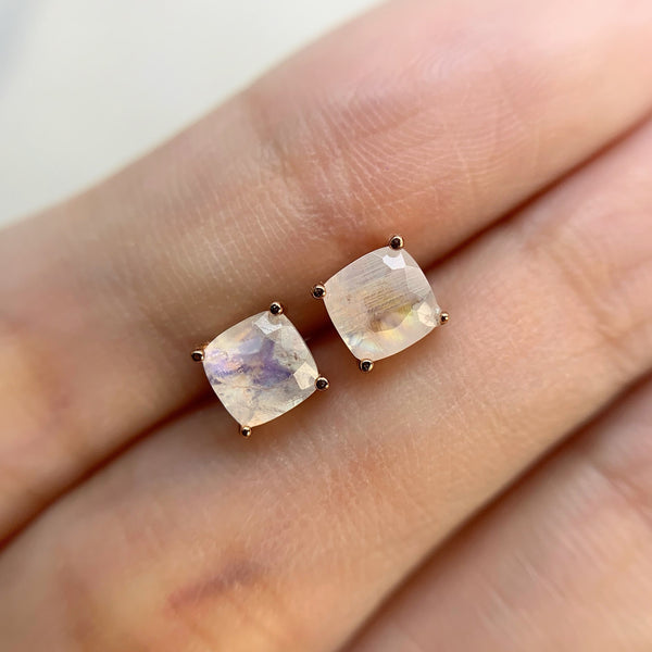 Maia Moonstone Studs